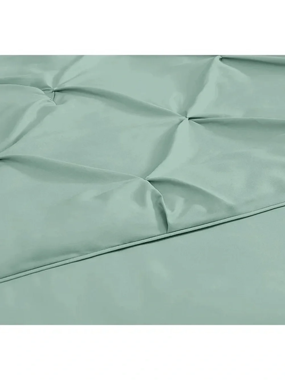 Seafoam king 3 piece Pintuck Comforter Set